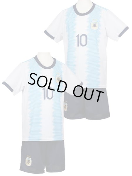 画像2: キッズ・ジュニア用レプリカユニフォーム 2019アルゼンチン代表 10メッシ (2)