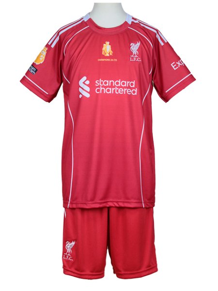 画像2: キッズ・ジュニア用 25-26 リバプール #11 サラー レプリカユニフォーム (2)