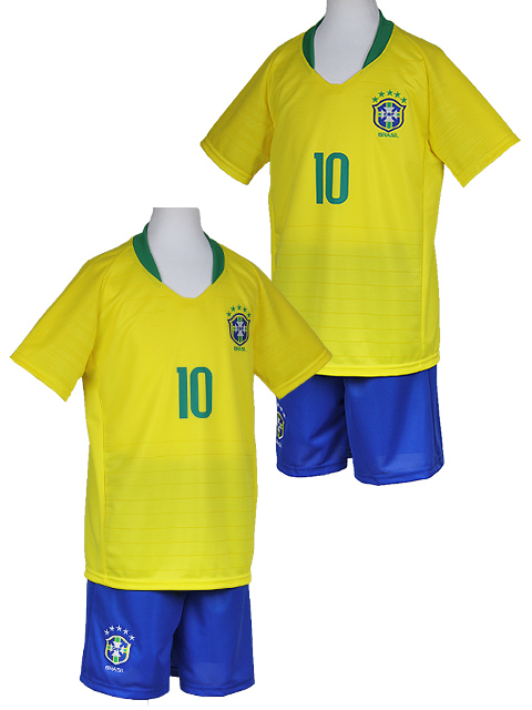 18ブラジル代表 10ネイマール キッズ ジュニア用レプリカユニフォーム 激安通販のフットボールキング